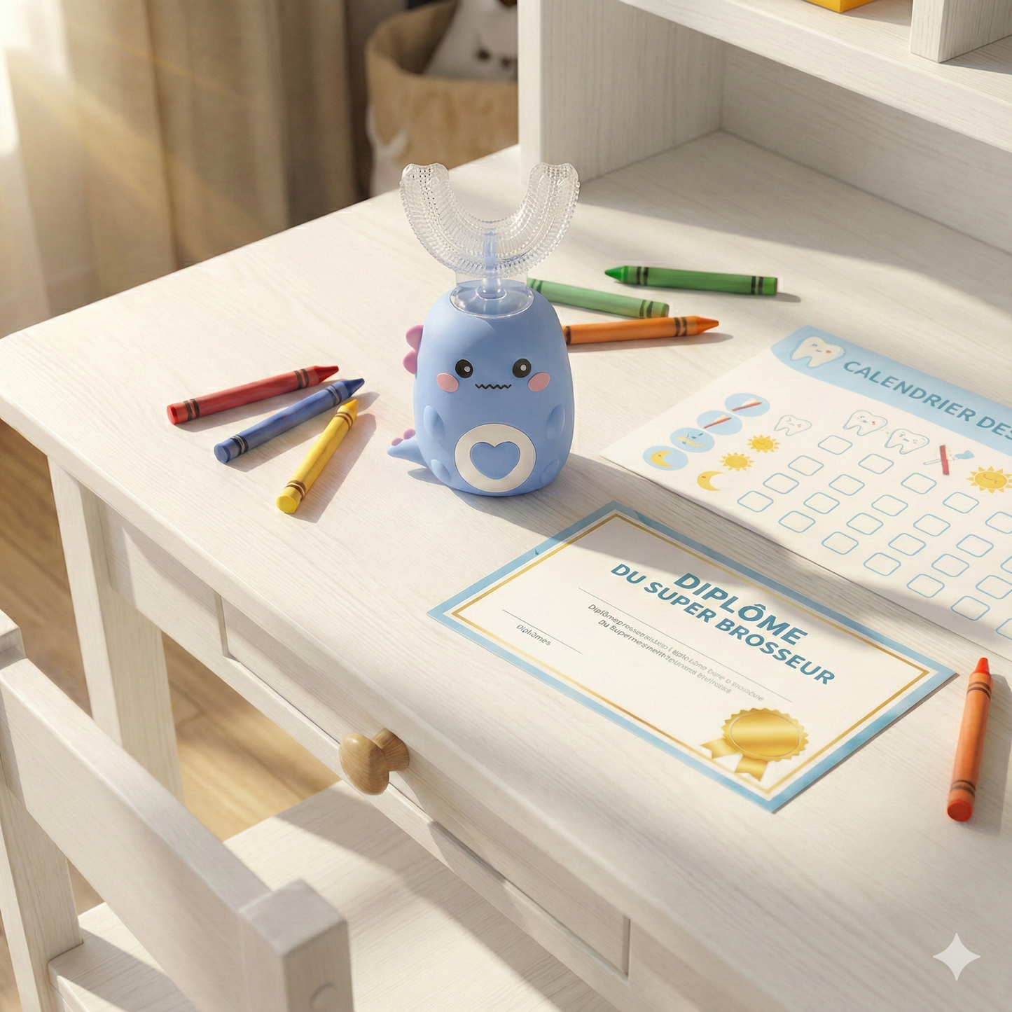 Kit Smilyx Kids™ Dino - Bleu