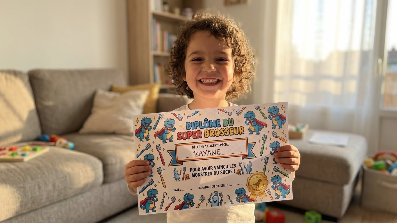 Kit Smilyx Kids™ Dino - Bleu